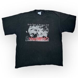 Vintage The Who Thirty Years of Maximum R&B T-Shirt XL Black Graphic Print